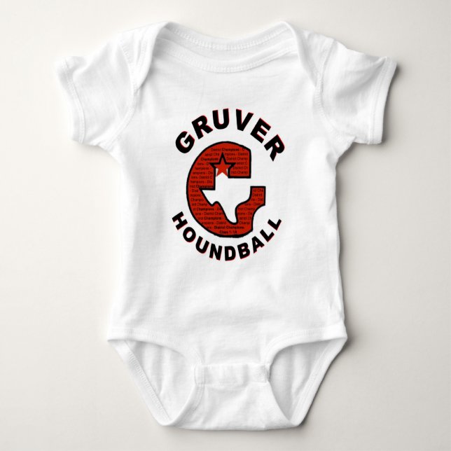 Gruver-G-Shirt-Front-#2 Baby Strampler (Vorderseite)
