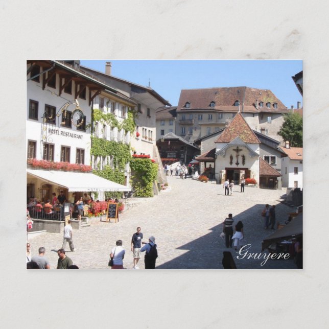 Gruyères, Switzerland postcard Postkarte (Vorderseite)