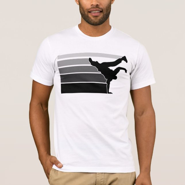 Gry Schwarzes BBOY Steigung T-Shirt (Vorderseite)