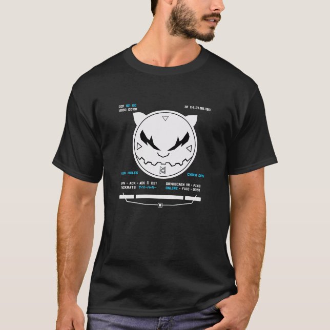 Grydscaen-Animes-Logo "Schwarze Holen" T-Shirt (Vorderseite)