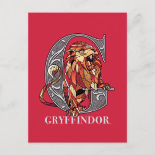 GRYFFINDOR™ Crosshatched Emblem Einladungspostkarte