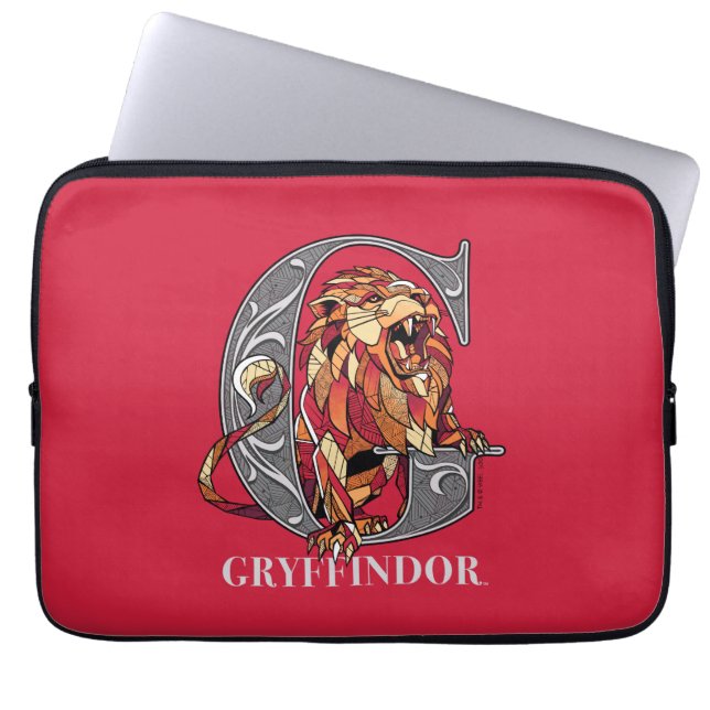 GRYFFINDOR™ Crosshatched Emblem Laptopschutzhülle (Vorderseite)