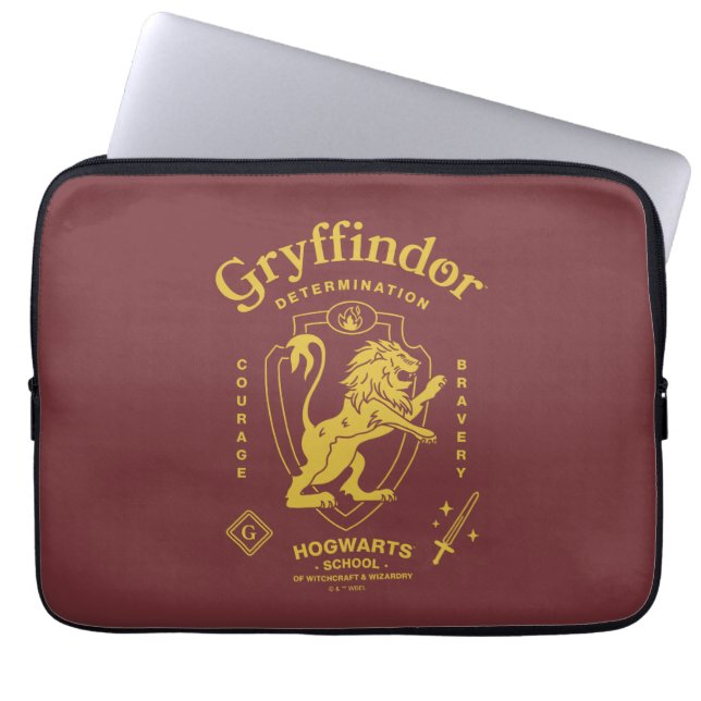GRYFFINDOR™ Determination Courage Bravery Crest Laptopschutzhülle (Vorderseite)