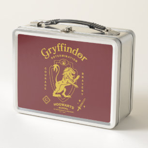 GRYFFINDOR™ Entschlossenheit Mut Tapferkeit Wappen Metall Brotdose