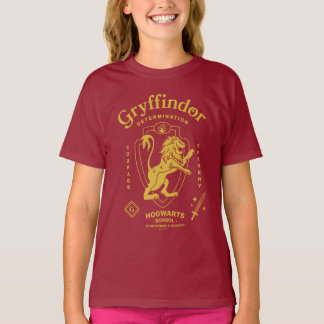 GRYFFINDOR™ Entschlossenheit Mut Tapferkeit Wappen T-Shirt