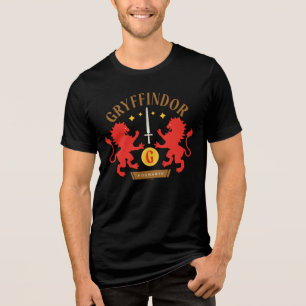 GRYFFINDOR™ Haus Doppellöwenschwert Grafik Tri-Blend Shirt