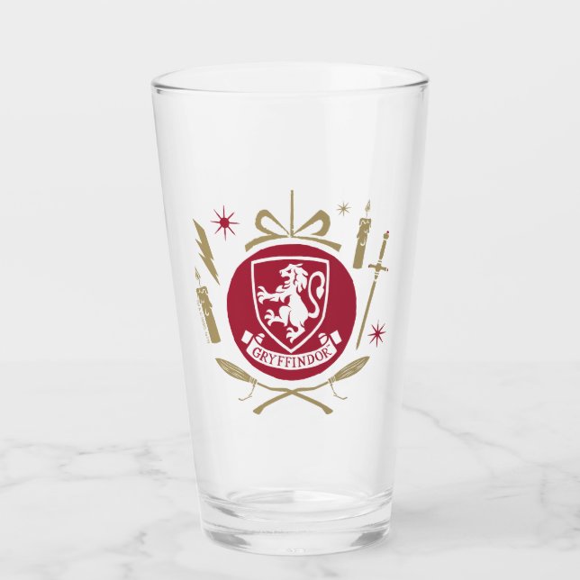 GRYFFINDOR™ Holiday Bauble Graphic Glas (Vorderseite)