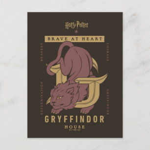GRYFFINDOR™ House Brave at Heart Postkarte