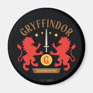 GRYFFINDOR™ House Double Lion Sword Graphic Magnet
