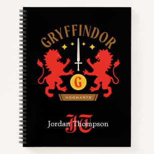 GRYFFINDOR™ House Double Lion Sword Graphic Notizbuch