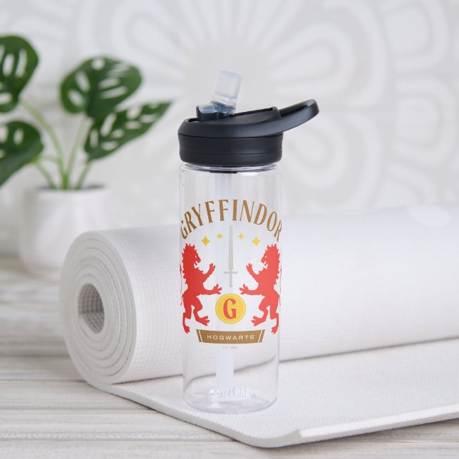 GRYFFINDOR™ House Double Lion Sword Graphic Trinkflasche (Yoga)