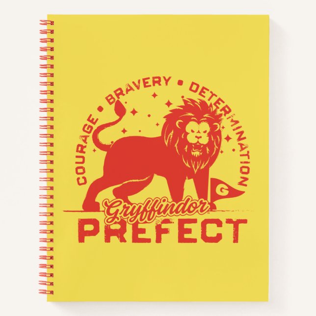 GRYFFINDOR™ Präfekten-Abzeichen Notizbuch (Vorderseite)