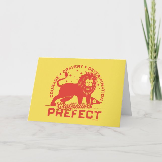 GRYFFINDOR™ Präfektes Abzeichen Karte (Vorderseite)