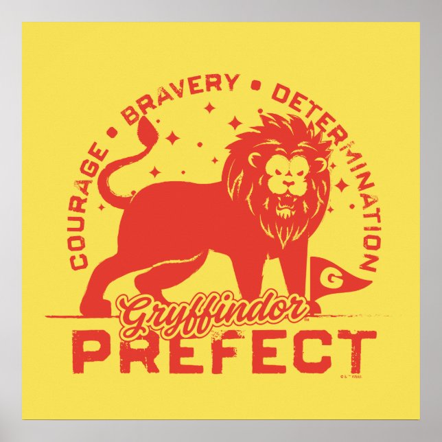 GRYFFINDOR™ Präfektes Abzeichen Poster (Vorne)