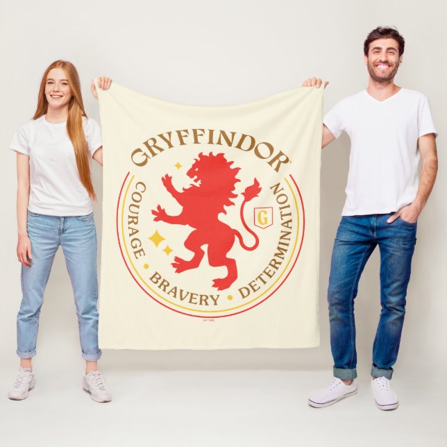 GRYFFINDOR™ Red Lion House Pride Abzeichen Fleecedecke (Beispiel)