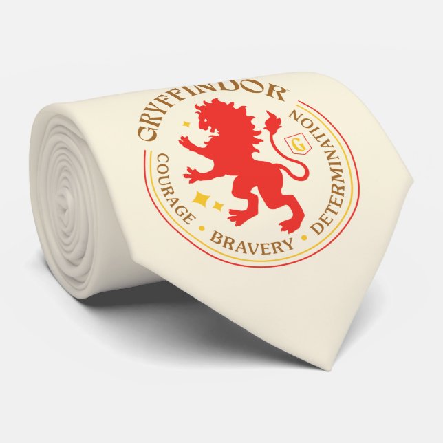 GRYFFINDOR™ Red Lion House Pride Abzeichen Krawatte (Gerollt)