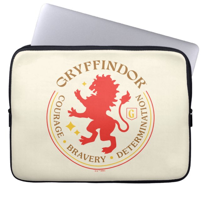 GRYFFINDOR™ Red Lion House Pride Abzeichen Laptopschutzhülle (Vorderseite)