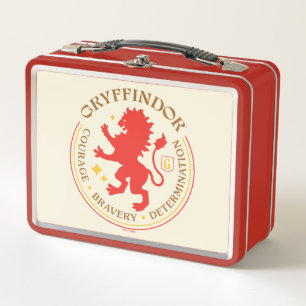 GRYFFINDOR™ Red Lion House Pride Abzeichen Metall Brotdose