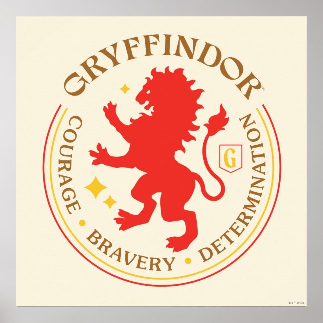 GRYFFINDOR™ Red Lion House Pride Abzeichen Poster (Vorne)