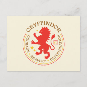 GRYFFINDOR™ Red Lion House Pride Abzeichen Postkarte
