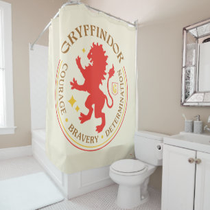 GRYFFINDOR™ Rotes Löwenhaus-Stolz-Abzeichen Duschvorhang