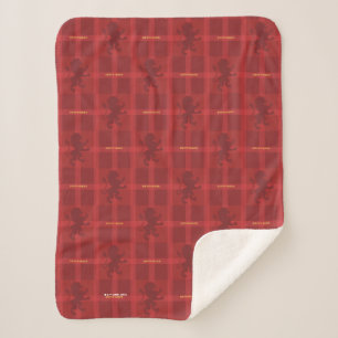 GRYFFINDOR™ Tartan Kariertes Muster Sherpadecke