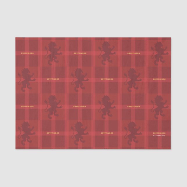 GRYFFINDOR™ Tartan Plaid Pattern Seidenpapier (Vorderseite)