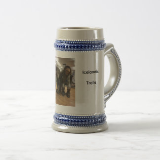 Grýla und Leppalúði Bierkrug Bierglas