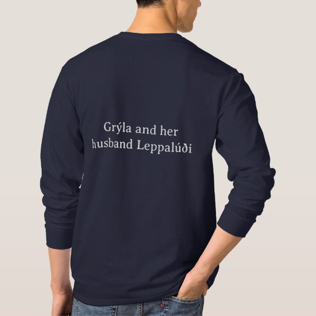 Grýla und Leppalúði T-Shirt (Rückseite)