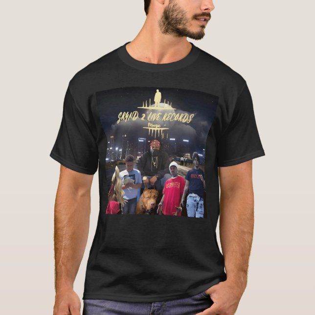 GRYND 2 LIVE RECORDS retro T-Shirt (Vorderseite)