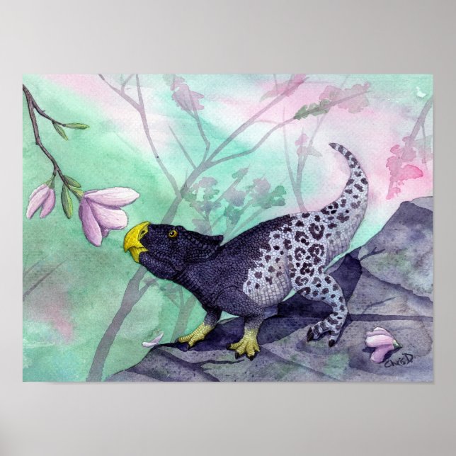 Gryphoceratops drucken poster (Vorne)