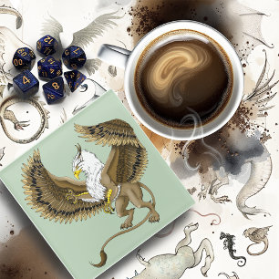 Gryphon Fantasy Greif Mythologie Glasuntersetzer
