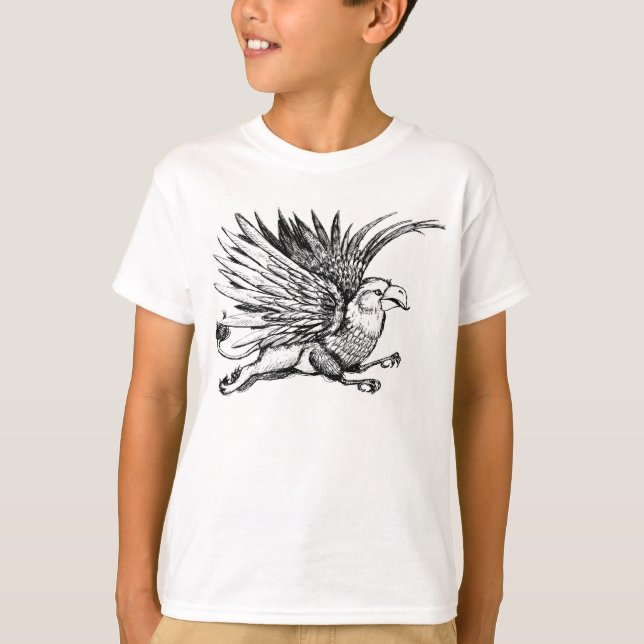 Gryphon im Flug T-Shirt (Vorderseite)