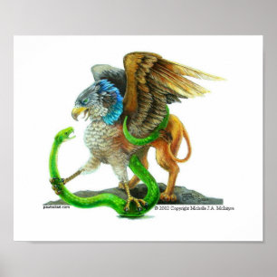Gryphon und die Schlange Poster