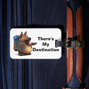 GS Backpacker hier mein Ziel Gepäckanhänger