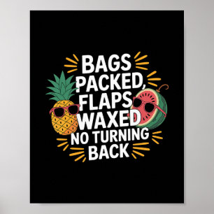 Gs Gepackte Klappen Gewachst Keine Umkehr Ck Reise Poster