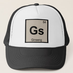Gs - Ginseng Chemie Periodensymbol Truckerkappe