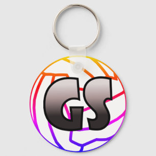 Gs-Ziel-tireurnetball-Spieler-Position Schlüsselanhänger