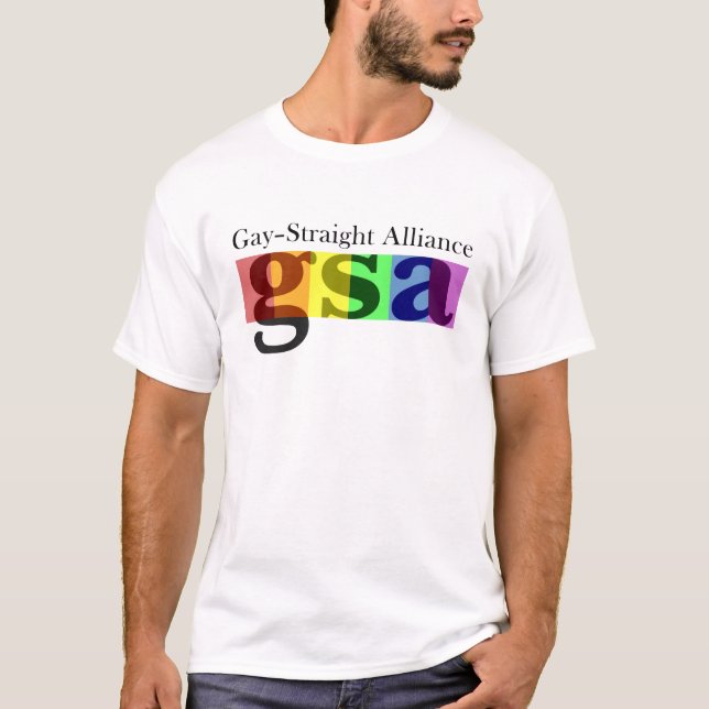 GSA klassischer heller T - Shirt (Vorderseite)