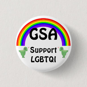 GSA Unterstützung LGBTQI Button