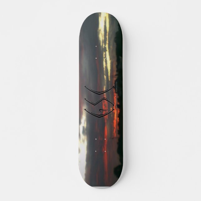 GSC Skateboard-Plattform "großer roter Himmel " Skateboard (Vorne)