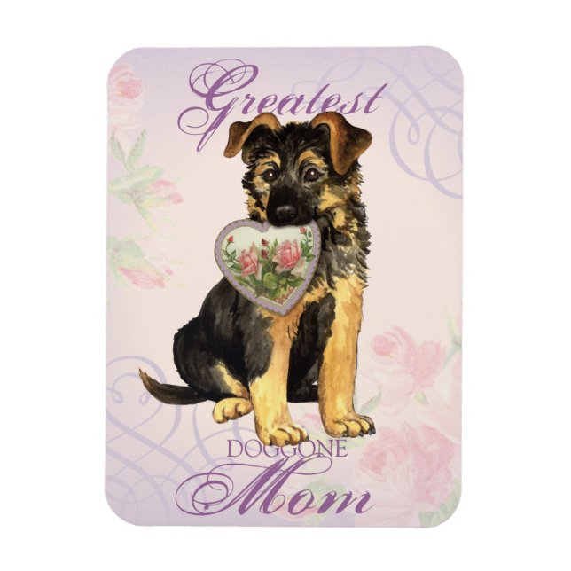 GSD-Herz-Mama Magnet (Vertikal)