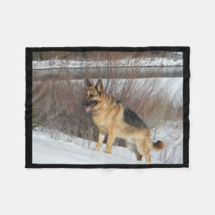 GSD im Winter-Schnee Fleecedecke