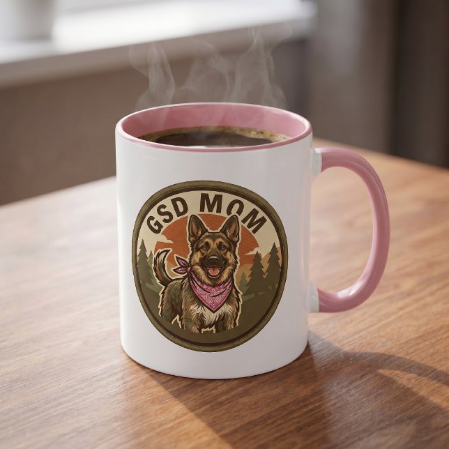 GSD-Mutter-Kaffeetasse | Deutscher-Schäferhund-Mut Tasse (Von Creator hochgeladen)