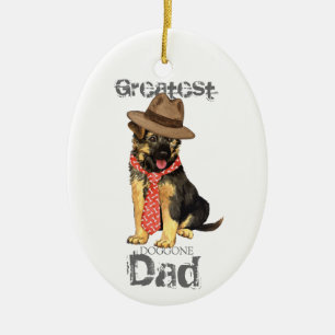 GSD Vater Keramik Ornament