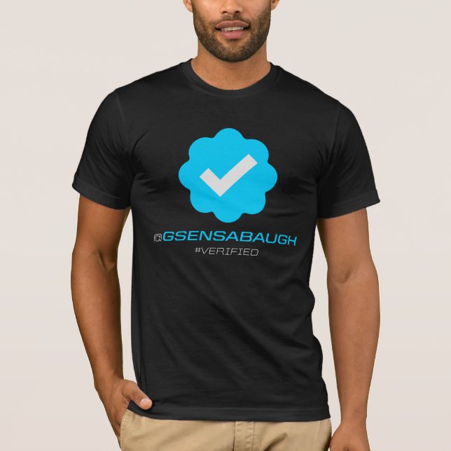 @GSensabaugh - überprüft - Schwarzes T-Shirt (Vorderseite)