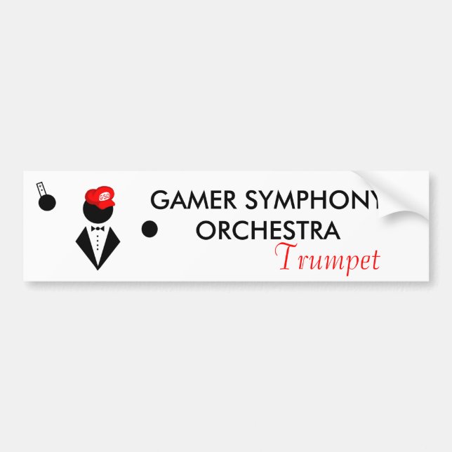 GSO Trumpeter-Autoaufkleber Autoaufkleber (Vorne)