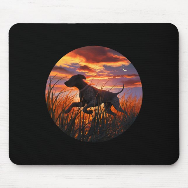 GSP Deutsch Kurzhaarige Pointer GSP Jagdhunde Mousepad (Vorne)