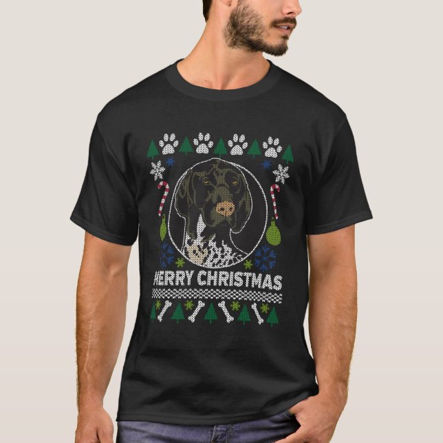 GSP Deutsch Kurzpornografie Merry Christmas Ugl T-Shirt (Vorderseite)