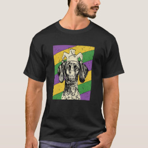 GSP Jester Mardi Gras Dog Mama oder Vater T-Shirt